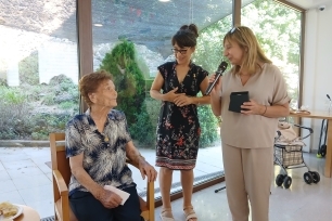 La Lourdes Canalias, a la celebració del seu aniversari 