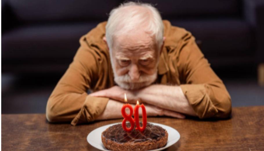 hombre mayor deprimido