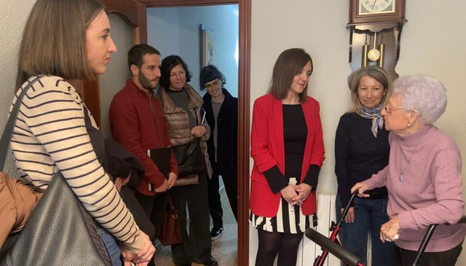 Visita a casa de persona atesa al SAD