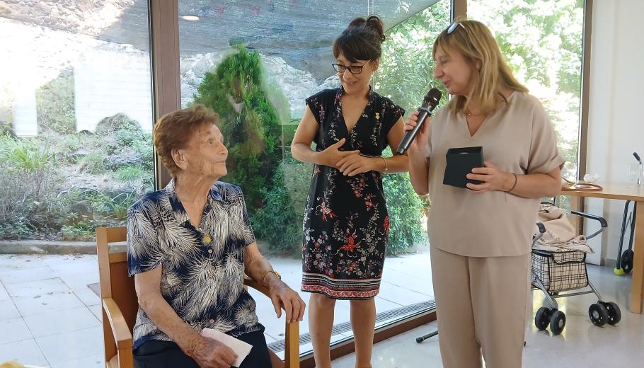 La Lourdes Canalias, a la celebració del seu aniversari 