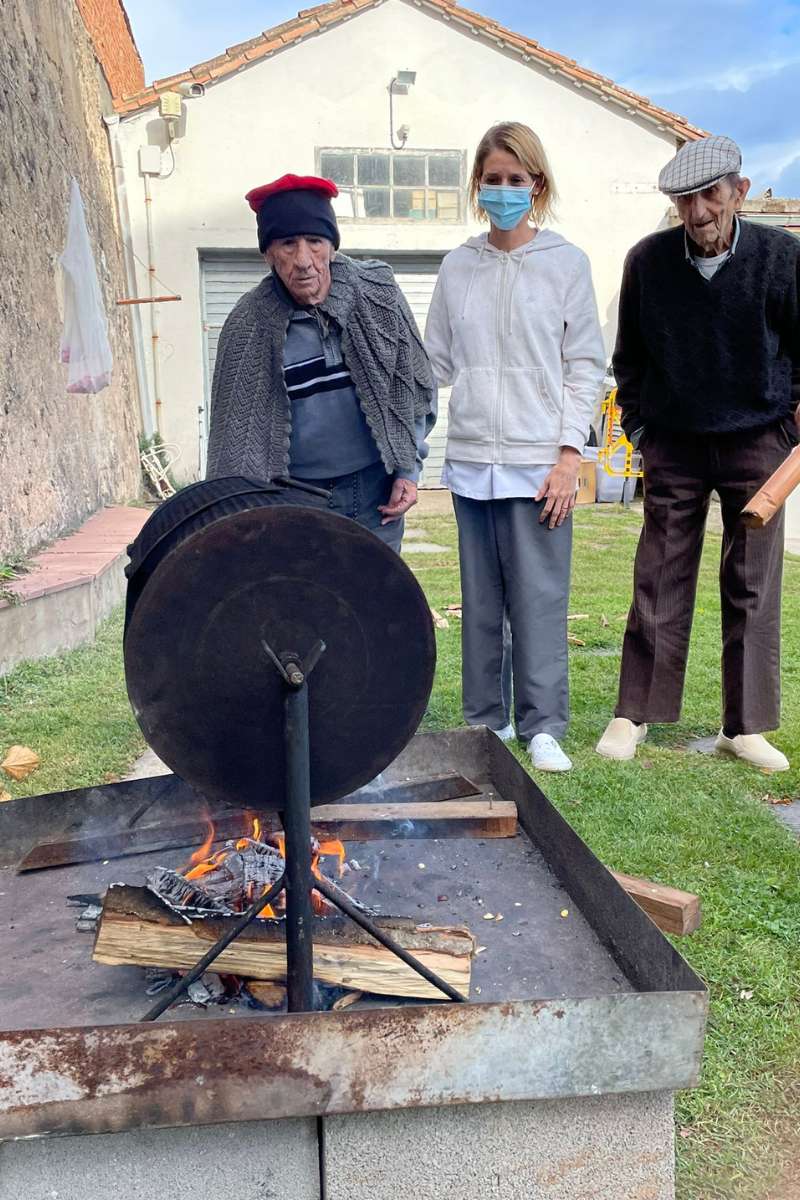 castanyada a la residència torreblanca