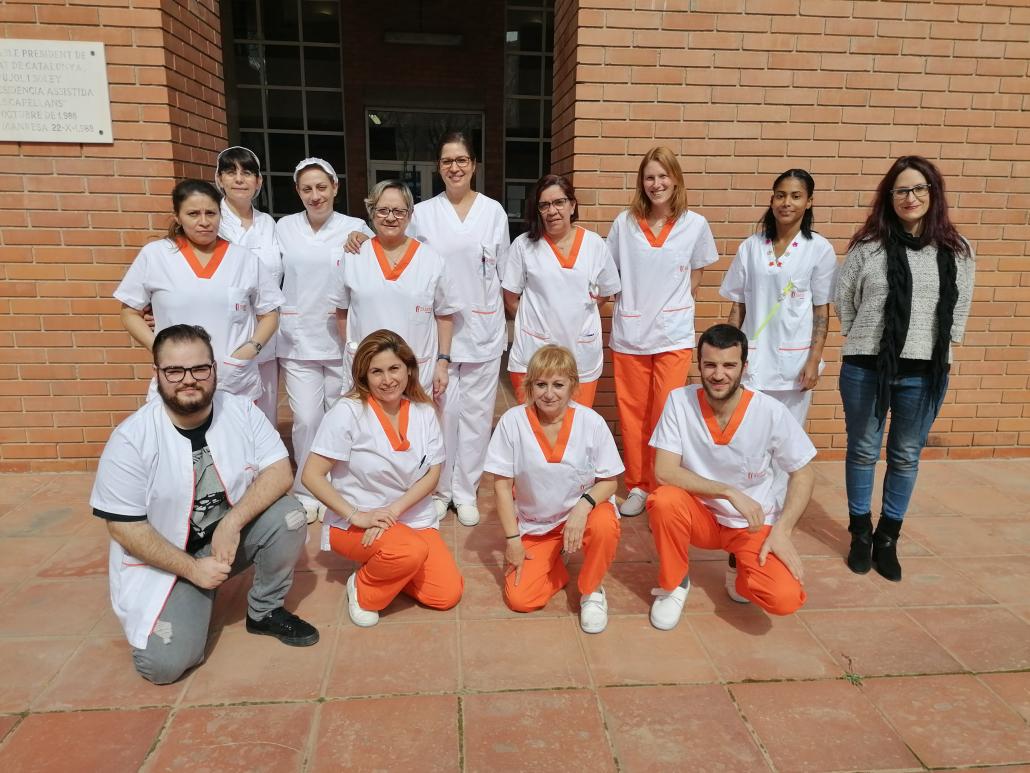 Equipo de profesionales de la residencia Font dels Capellans de Manresa