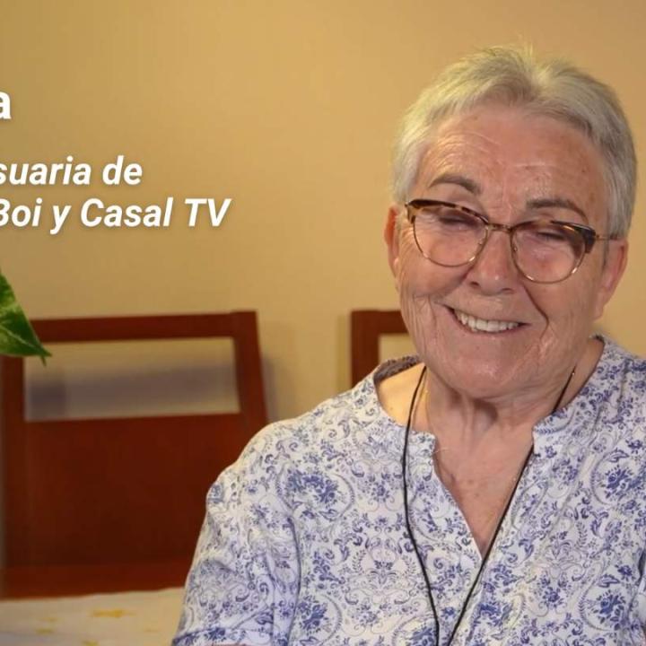 Testimonio de Manuela, usuaria del SAD de Sant Boi y de Casal TV